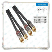Gold Plated 2rca male to male component video and stereo audio cable